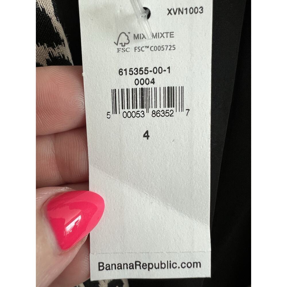 BANANA REPUBLIC Leopard Classic Stretch Twill Blazer Jacket - Picture 12 of 15